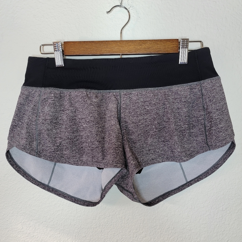 Lululemon Speed Up Short High-Rise *2.5"Heather Lux Multi Black, size 6 - Picture 4 of 6
